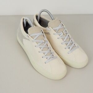 Rothys The Lace Up Sneaker Knit Cream Low Top Shoes Women US W9 EU 39